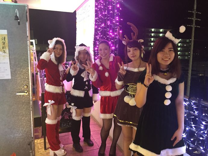 サンタコスプレイベントやってまーす