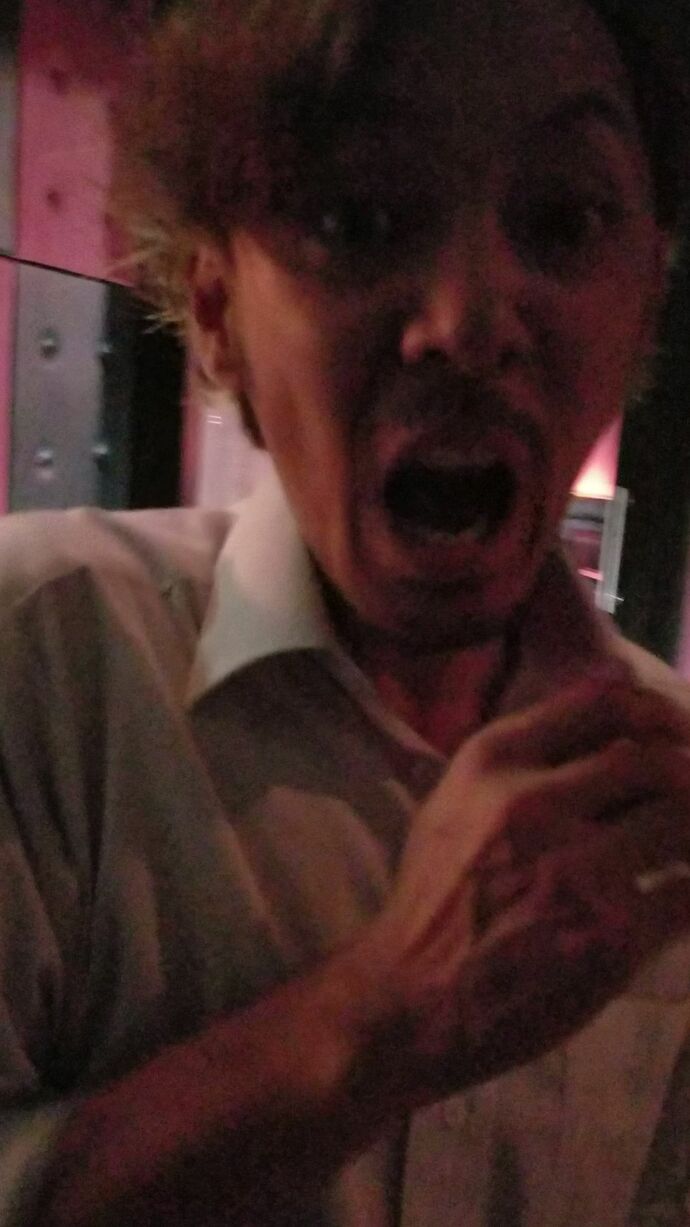 心霊体験をした時の表情です！！