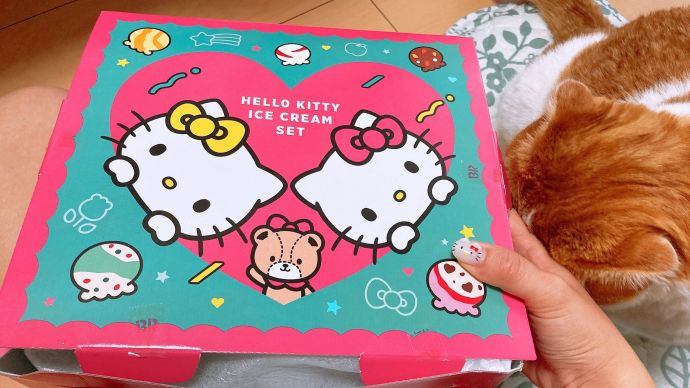 あいすくりーむとねこ