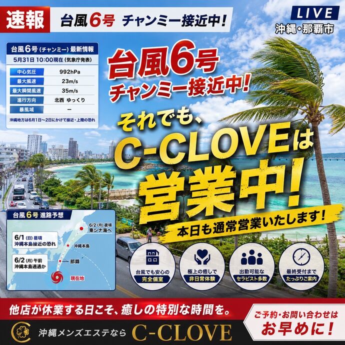 🌪️台風？むしろ当たりの日です。🌪️