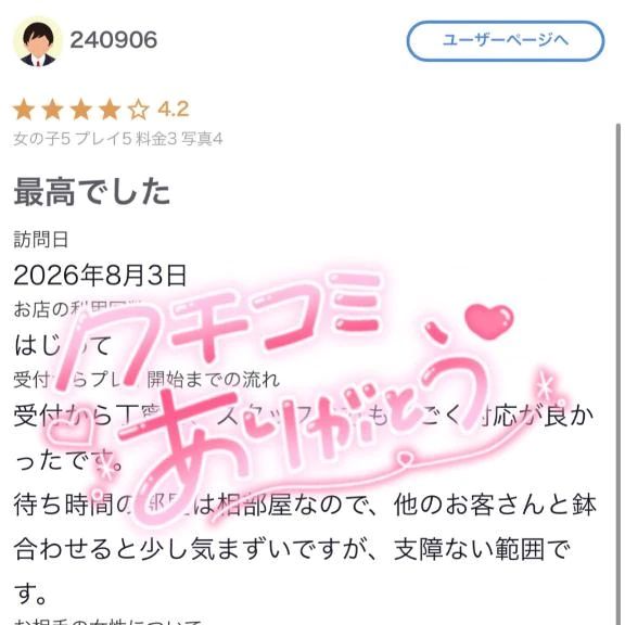 口コミありがとう