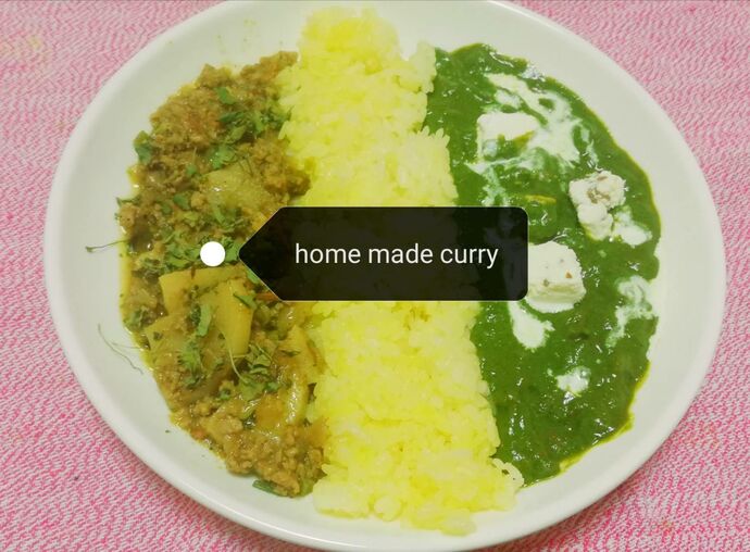 home made curry